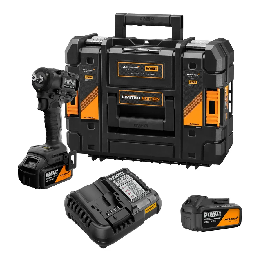 Dewalt X Mclaren Kit Doble 20V Xr con 2 Baterias de 5AH Cargador